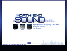 Tablet Screenshot of northendsound.com